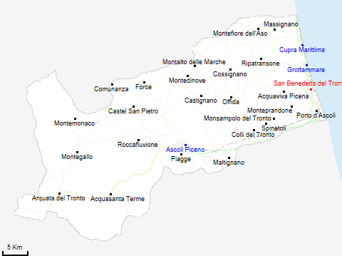 map province of Ascoli Piceno