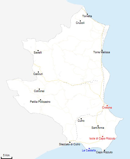 map province of Crotone