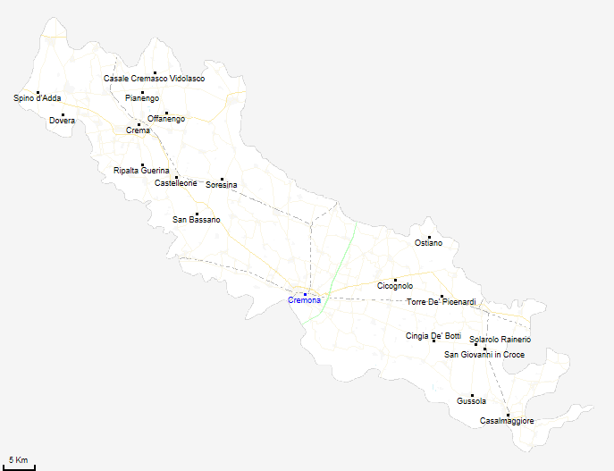 mappa provincia di Cremona