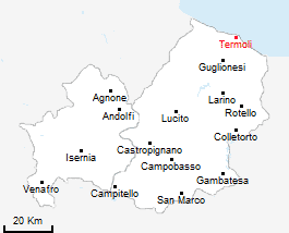 mappa regione Molise