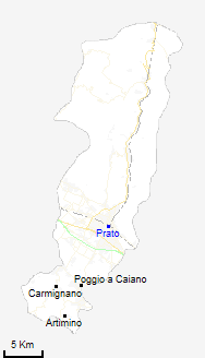 mappa provincia di Prato