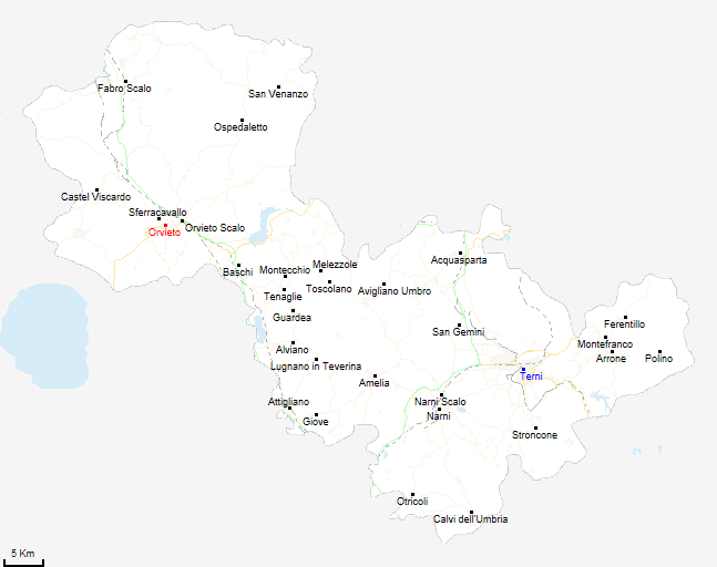 map province of Terni